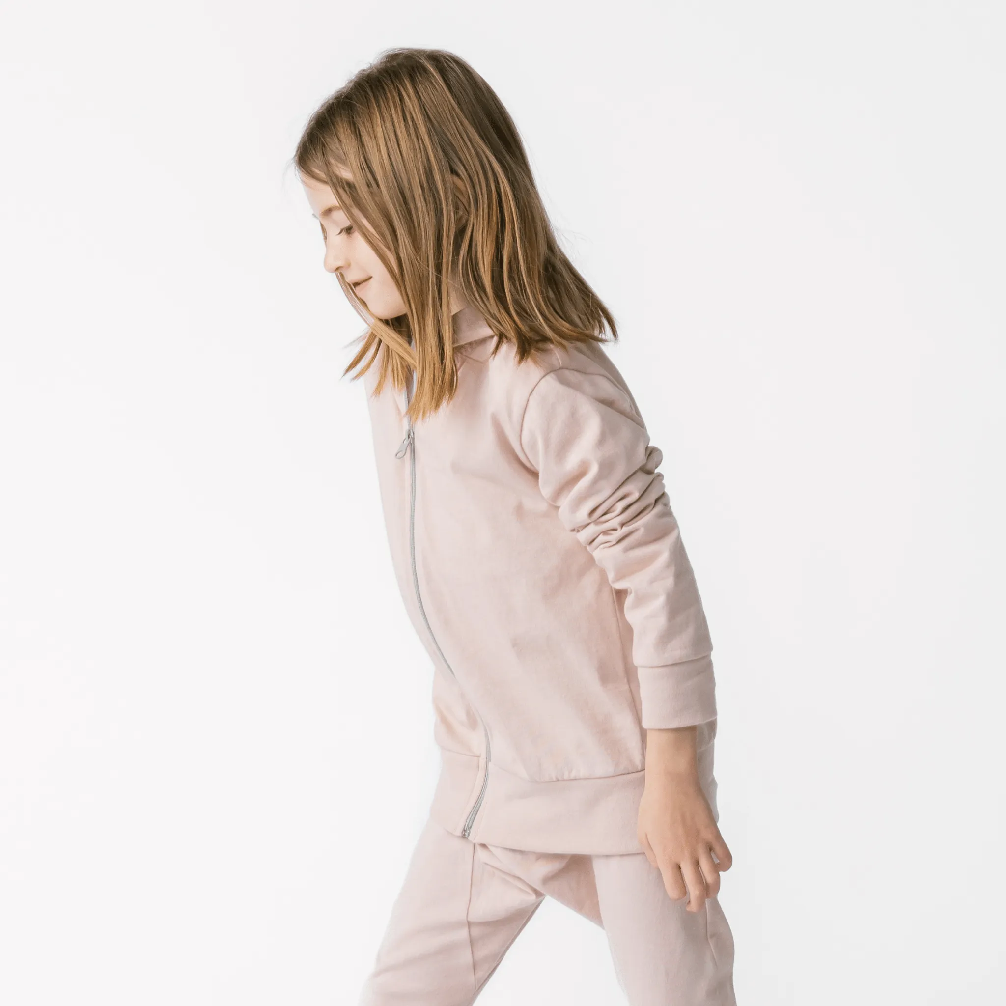 Mini Moiche | Cloud Lush Hoodie | Blush & Navy