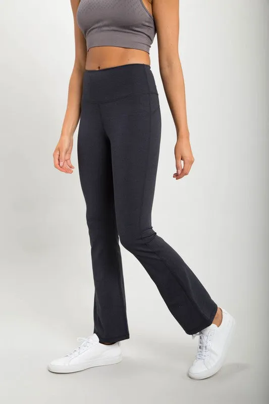 Mono B Flare Swoop High-Waisted Leggings