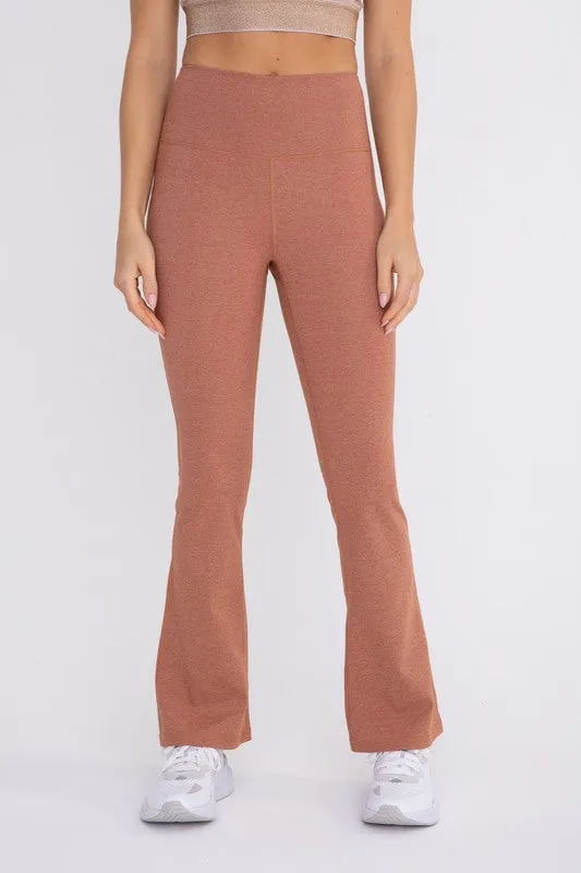 Mono B Flare Swoop High-Waisted Leggings