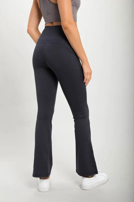 Mono B Flare Swoop High-Waisted Leggings