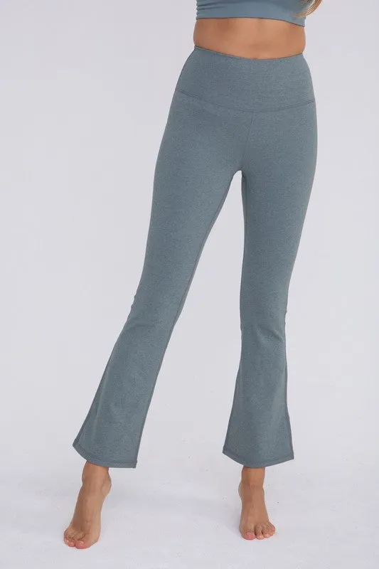Mono B Flare Swoop High-Waisted Leggings