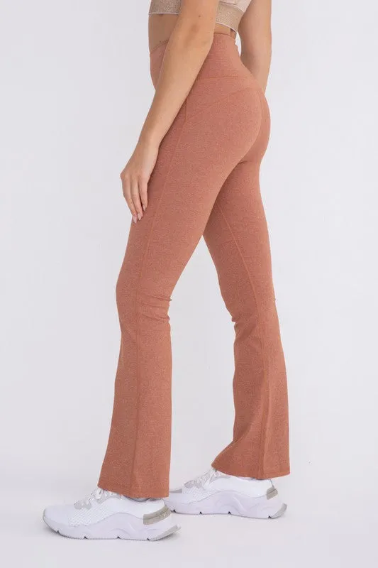 Mono B Flare Swoop High-Waisted Leggings