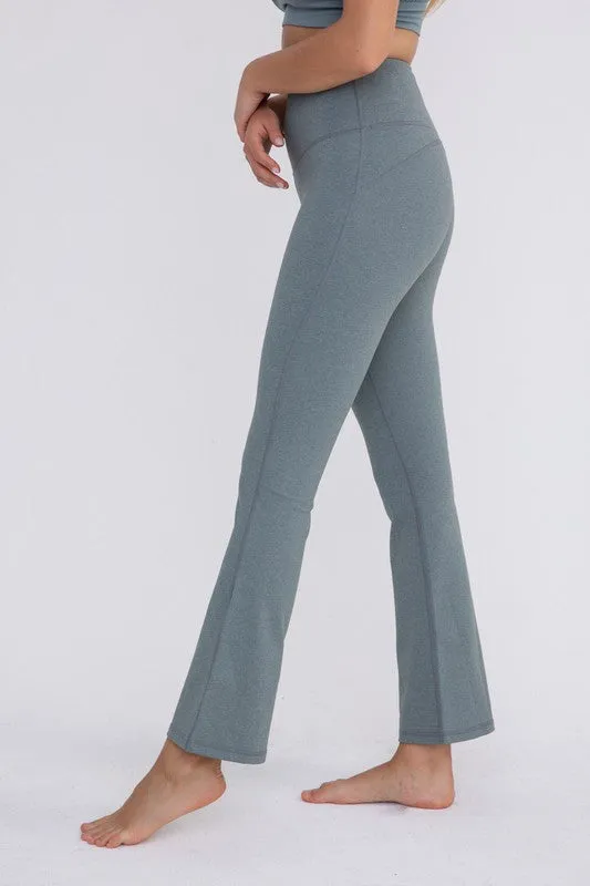 Mono B Flare Swoop High-Waisted Leggings