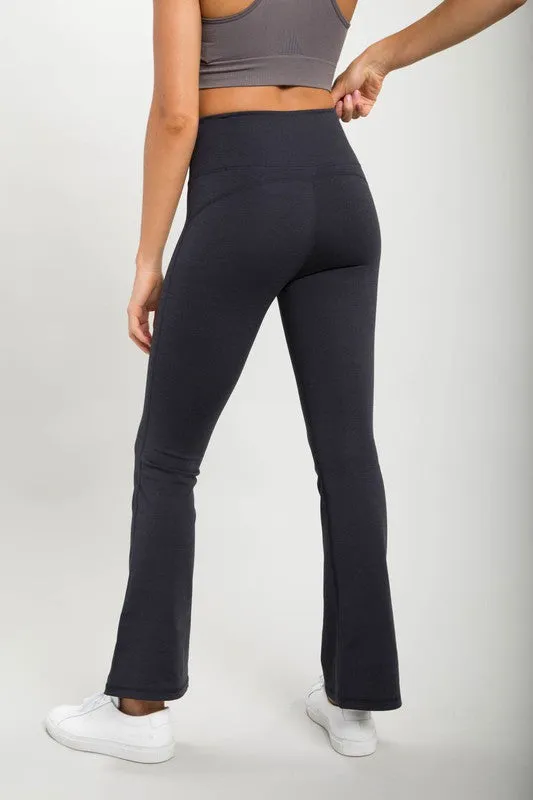 Mono B Flare Swoop High-Waisted Leggings
