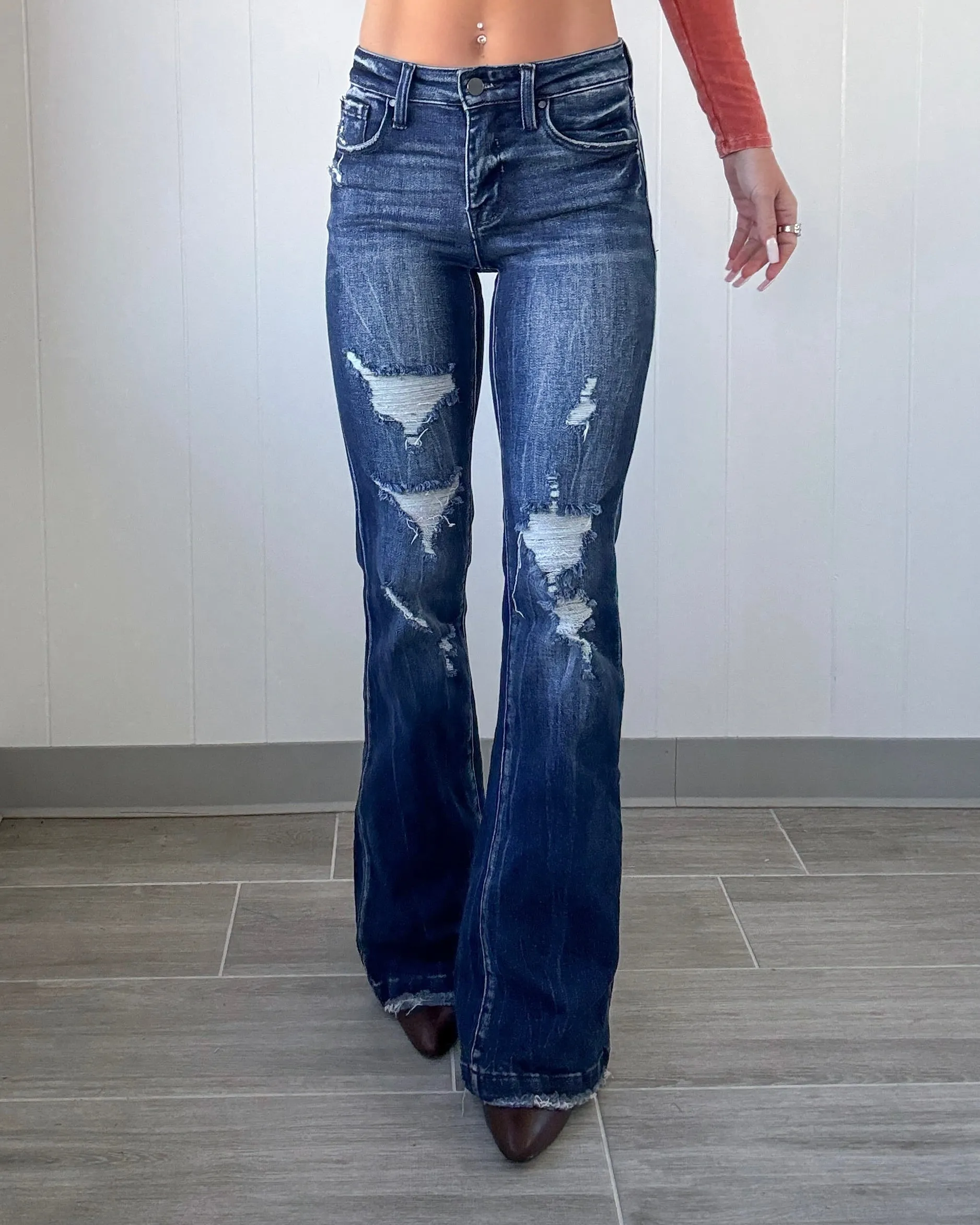Montana Flare Jeans - Dark