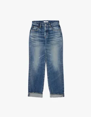 Moussy Vintage Aquebogue Straight Jeans in Light Blue