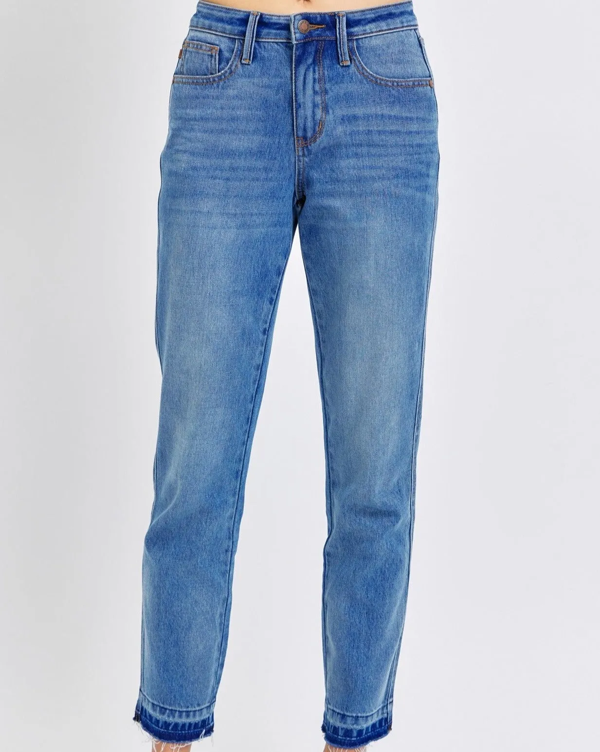 MR RIGID MAGIC RELEASE HEM BOYFRIEND JEAN BY JUDY BLUE