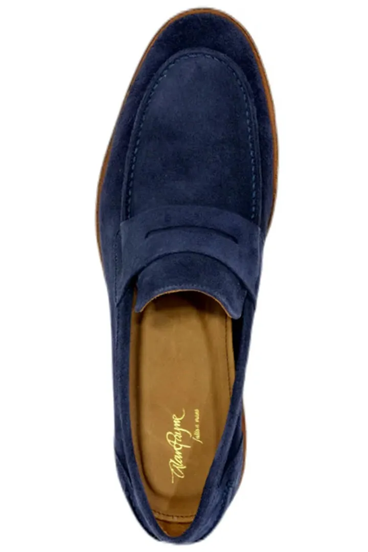 NAPLES SUEDE PENNY LOAFER - BLUE
