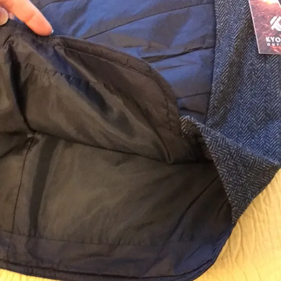 New  KYODAN hybrid puffer skirt zip up &amp; zip pocket! alternatve to Smartwool