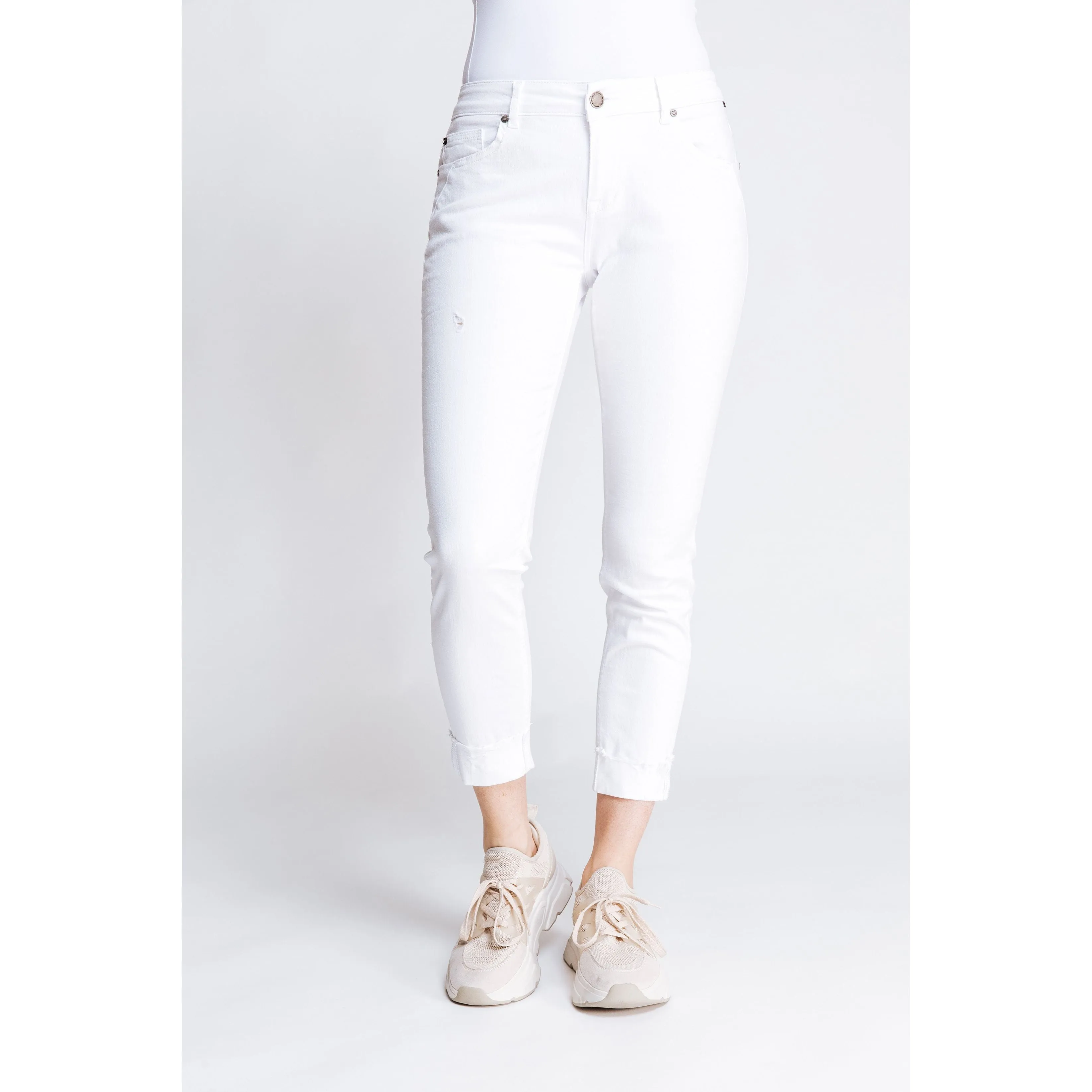 Nova Denim Skinny Jeans in Off White