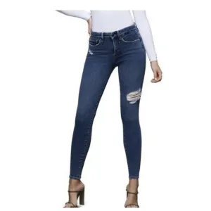 NWT Good American Womens Good Legs Distressed Jeans Size 00/24 Stretch Mid Rise