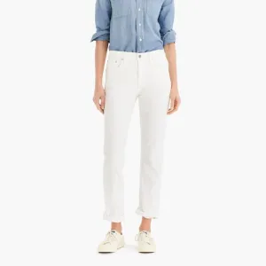 NWT J. Crew Slim Broken-In Boyfriend White Jeans