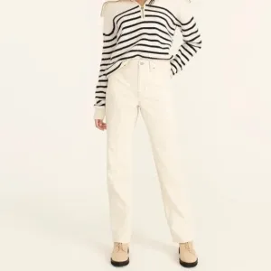 NWT J. Crew Slouchy Boyfriend Jean in Ecru Size 25 NEW