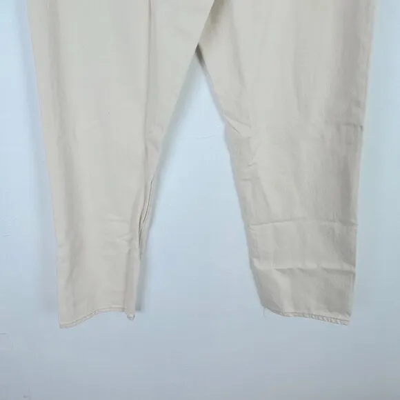 NWT J. Crew Slouchy Boyfriend Jean in Ecru Size 25 NEW