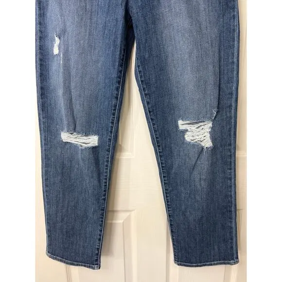 NWT Joe's Jeans The Niki High Waist Ripped Roll Hem Boyfriend Jeans size 30