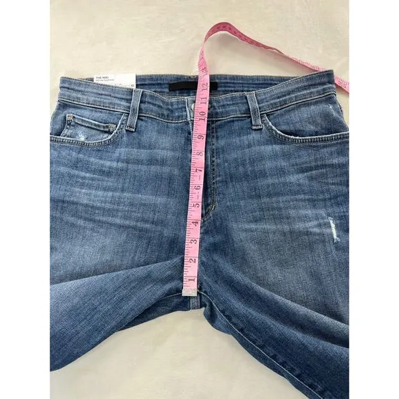NWT Joe's Jeans The Niki High Waist Ripped Roll Hem Boyfriend Jeans size 30
