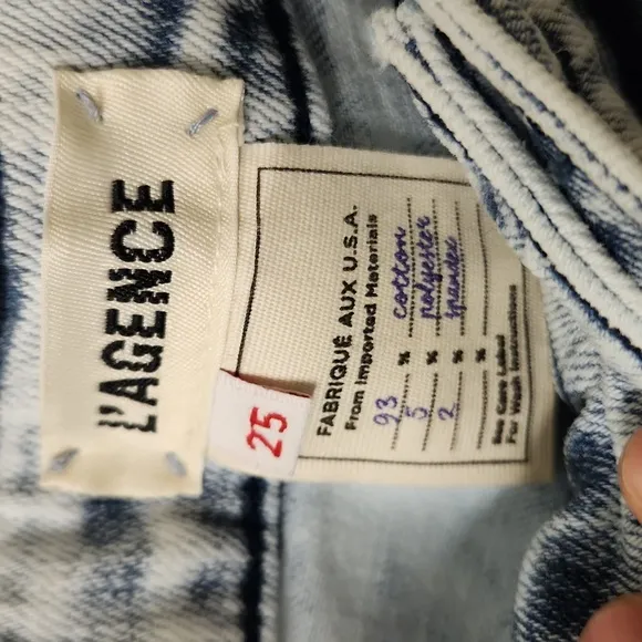 Nwt. L’agence ripped light weight jeans size 25