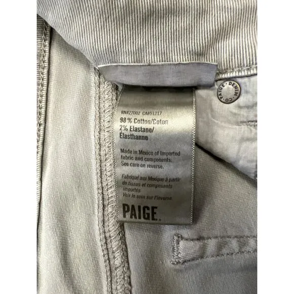 NWT Paige Womens Vintage Faded Gravel Verdugo Ankle Jeans Size 26