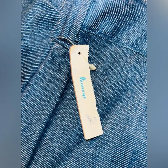 NWT VINTAGE‎ RARE! 70s High Waisted Faded Straight Leg Jeans, Penneys, Sz 11/12