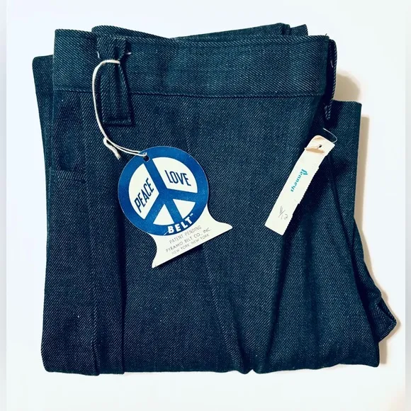 NWT VINTAGE‎ RARE! 70s High Waisted Faded Straight Leg Jeans, Penneys, Sz 11/12