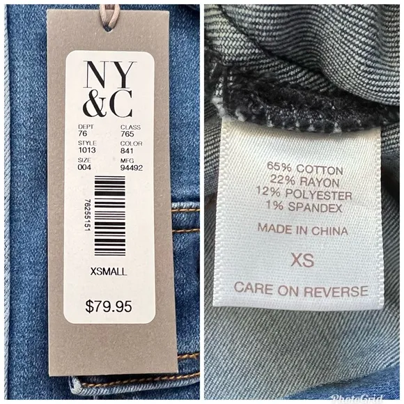 NY &amp; Co. Lyonne Blue Denim Midi Skirt - Eva Mendes Collection - Size XS