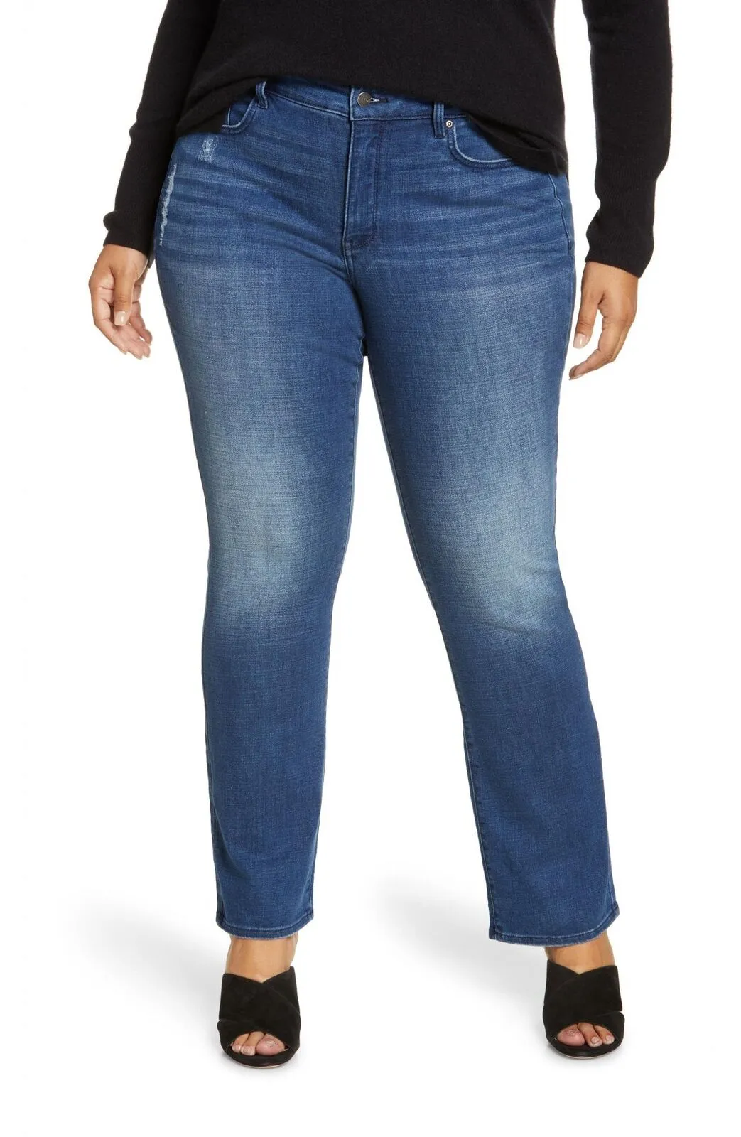 NYDJ Womens Plus Size Marilyn Straight Jeans WGTBMS2299