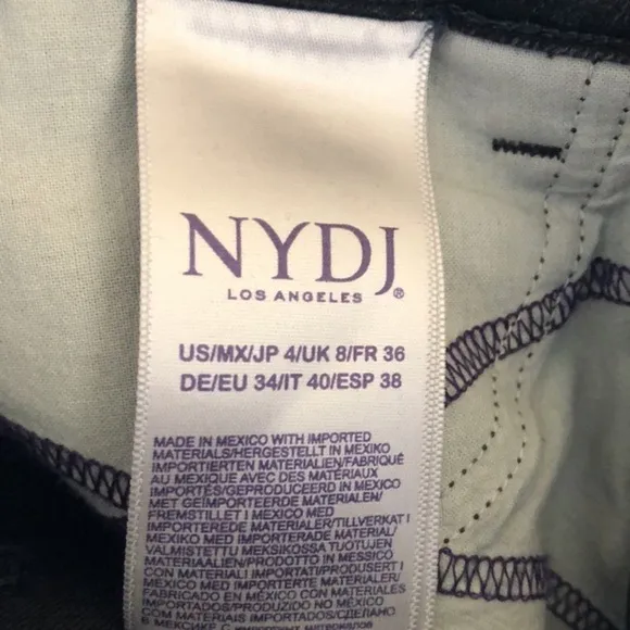 NYJD not your daughters jeans uplift Alina black legging jeans 4