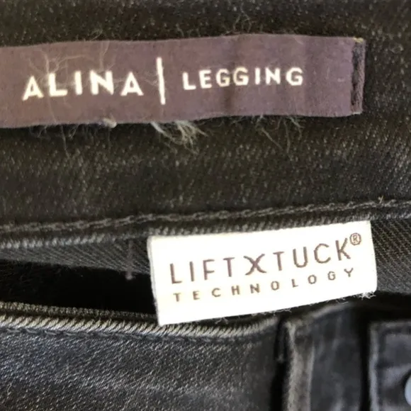NYJD not your daughters jeans uplift Alina black legging jeans 4