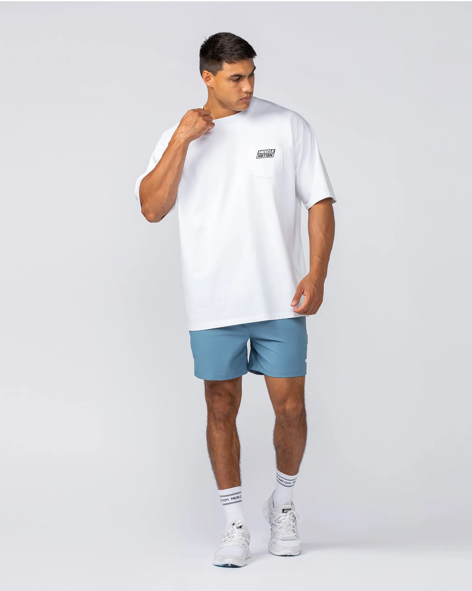 On Repeat Training 5" Shorts - Pale Thunder
