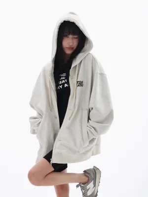 Oversized Zip-Up Hoodie