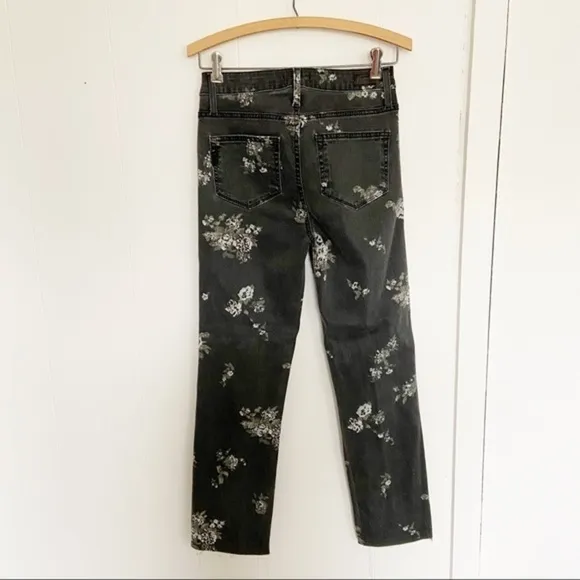 PAIGE Hoxton Straight floral-print high-rise jeans