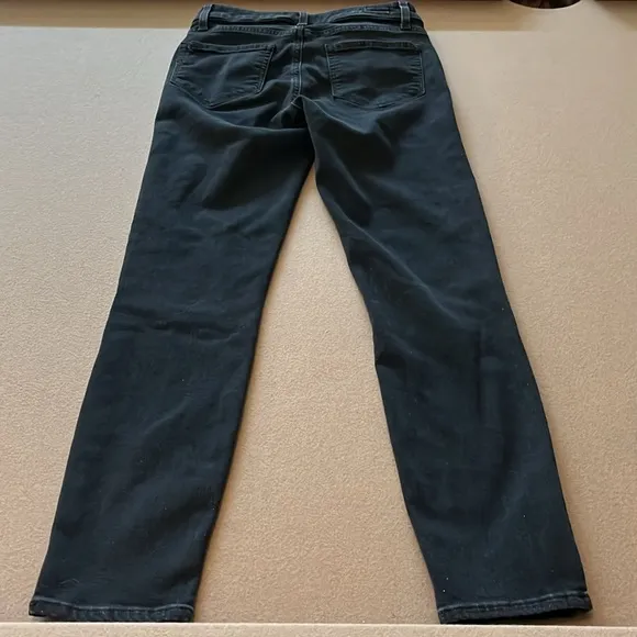 PAIGE Transcend Roxxi Zipper TeethSkinny Jeans in black fog - Size 26