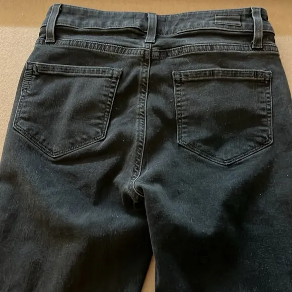 PAIGE Transcend Roxxi Zipper TeethSkinny Jeans in black fog - Size 26