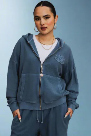 Paul Frank x Daisy Street Knitted Twill Zip up Hoodie