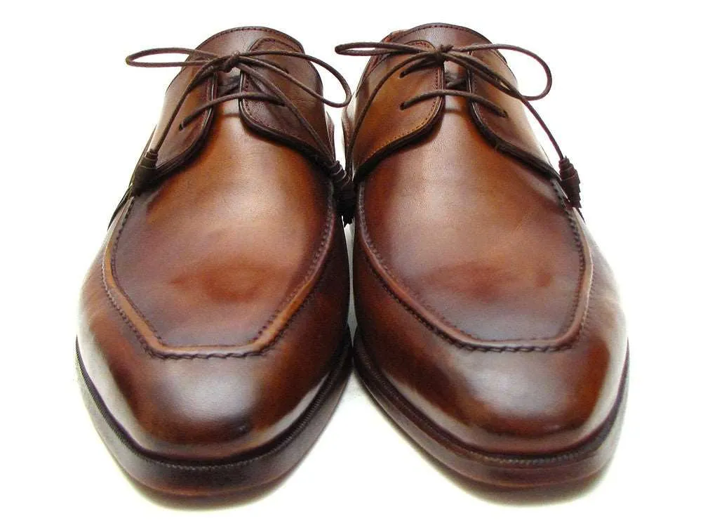 Paul Parkman Men's Brown Derby Dress Shoes