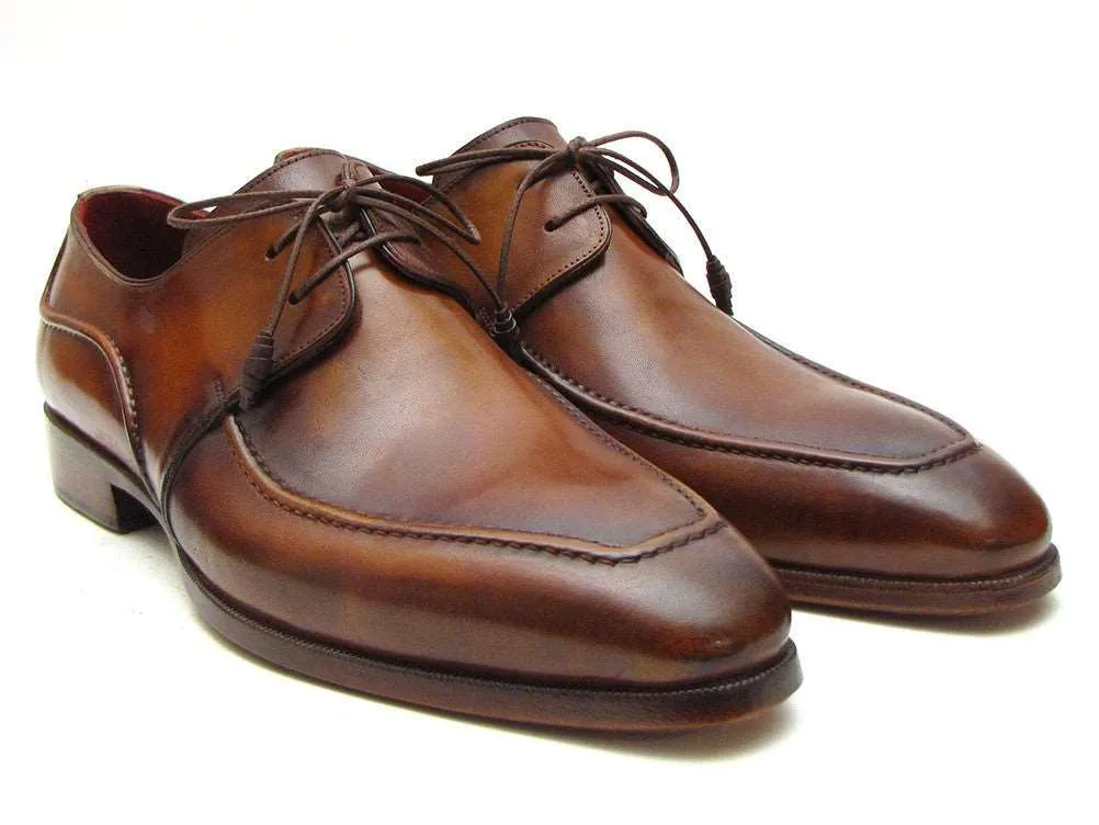 Paul Parkman Men's Brown Derby Dress Shoes