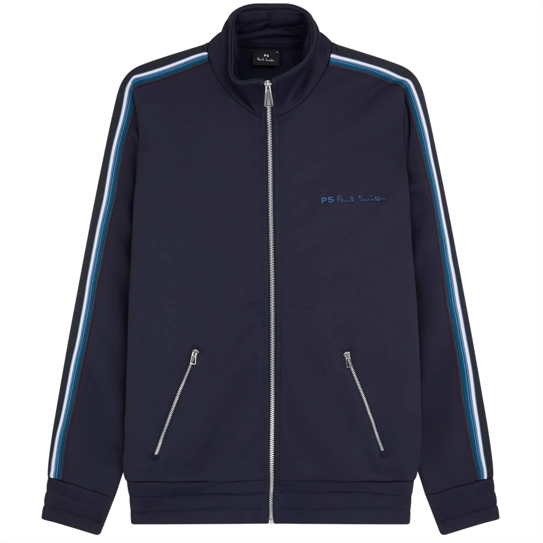 PAUL SMITH SIGNATURE STRIPE ZIP TRACK TOP