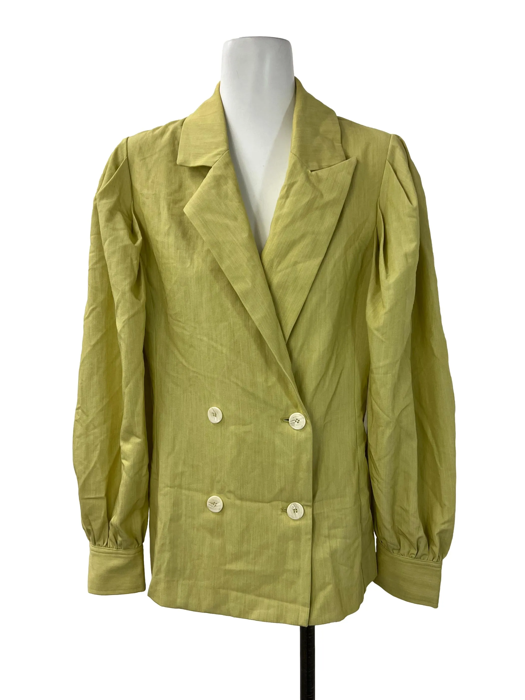 Pear Green Double Breasted Blazer