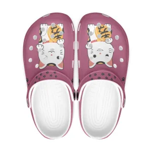 Peony Maneki Neko The Beckoning Clogs Cat