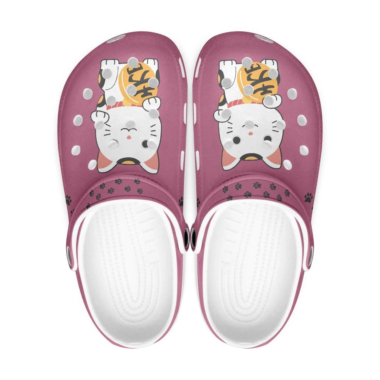 Peony Maneki Neko The Beckoning Clogs Cat