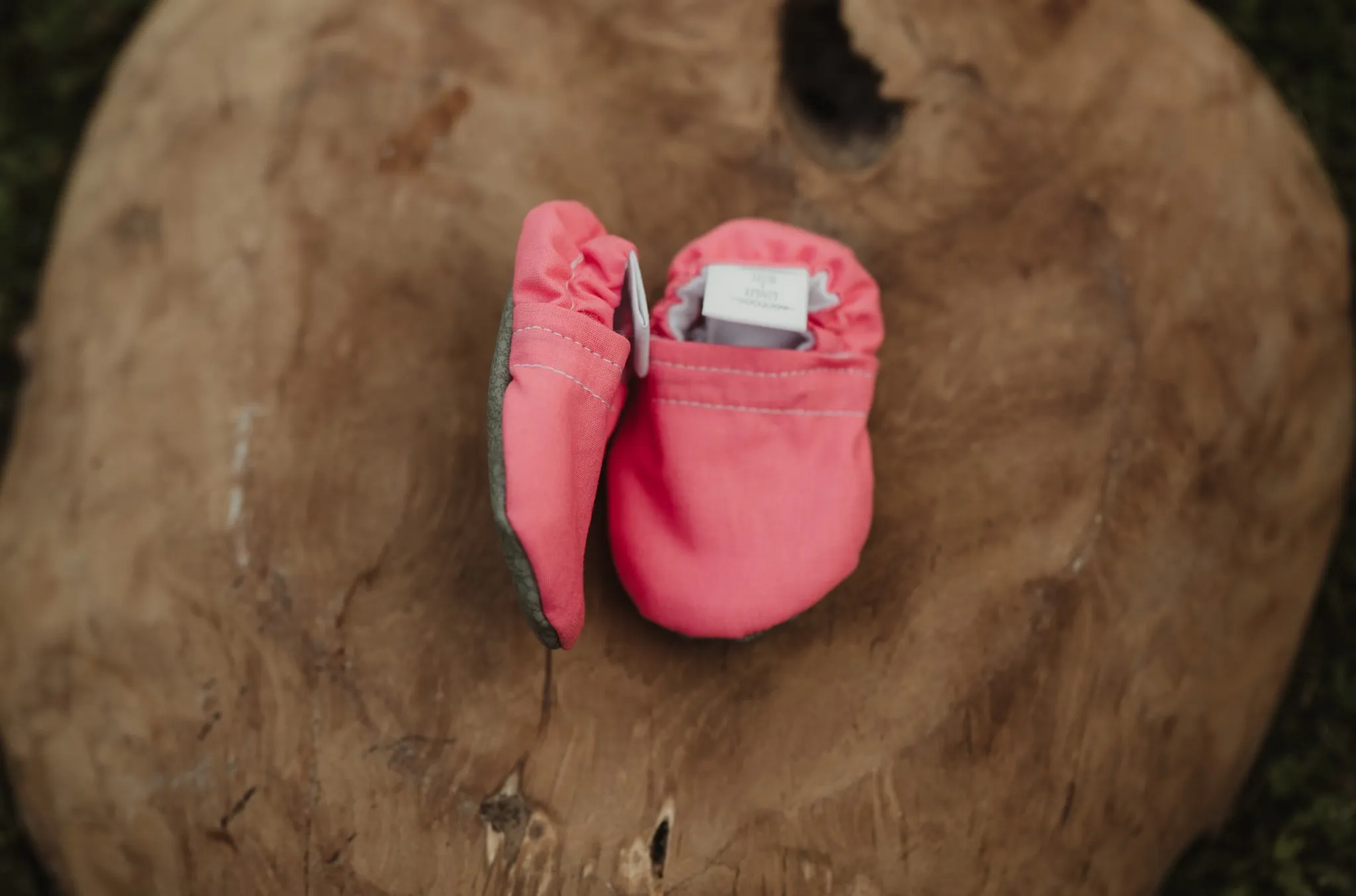 Pink Soft Soled Baby Shoes Bib