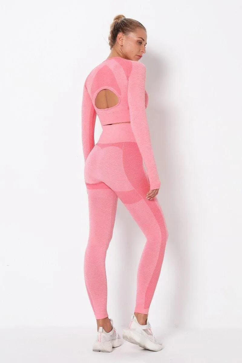 pink yoga Set