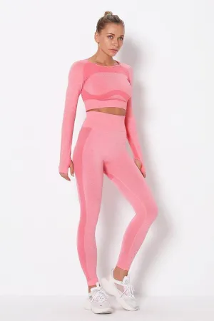pink yoga Set