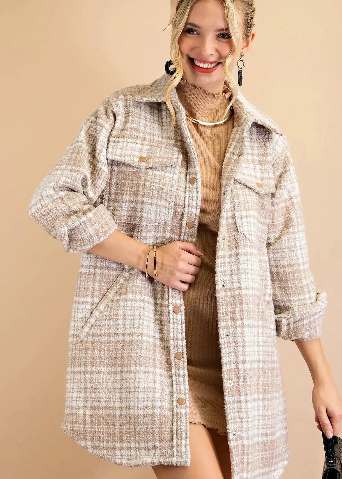 Plaid Check Shacket