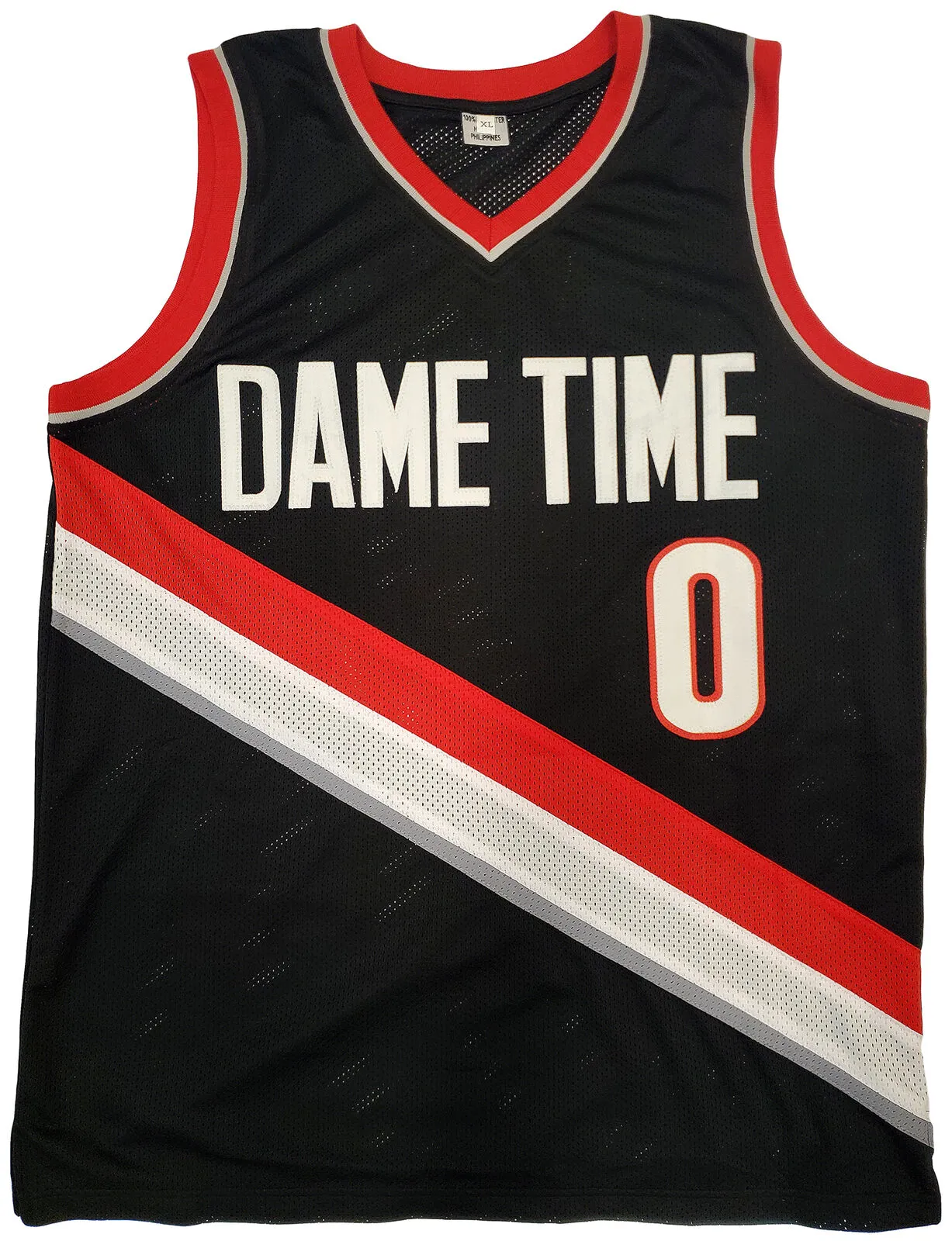 PORTLAND TRAIL BLAZERS DAMIAN LILLARD AUTOGRAPHED BLACK JERSEY BECKETT 195942