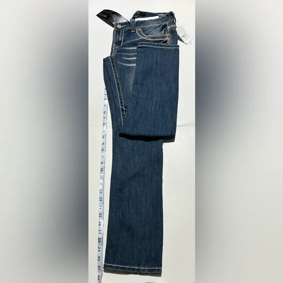 Premier Sz 5/6 Low Rise Skinny 'Bold Pockets*Stitching*Button' Jeans