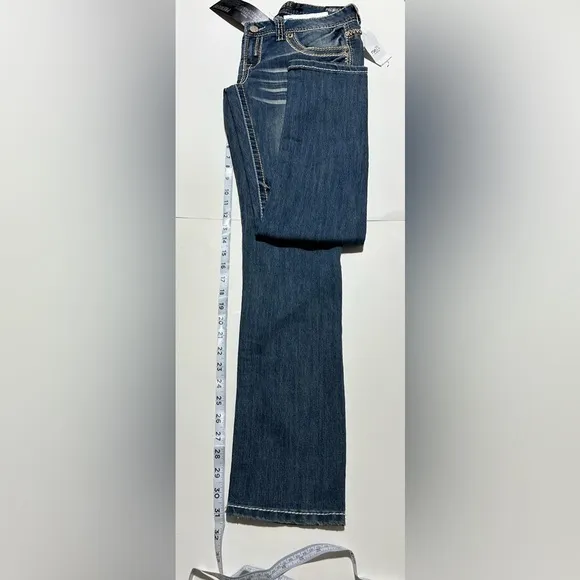 Premier Sz 5/6 Low Rise Skinny 'Bold Pockets*Stitching*Button' Jeans