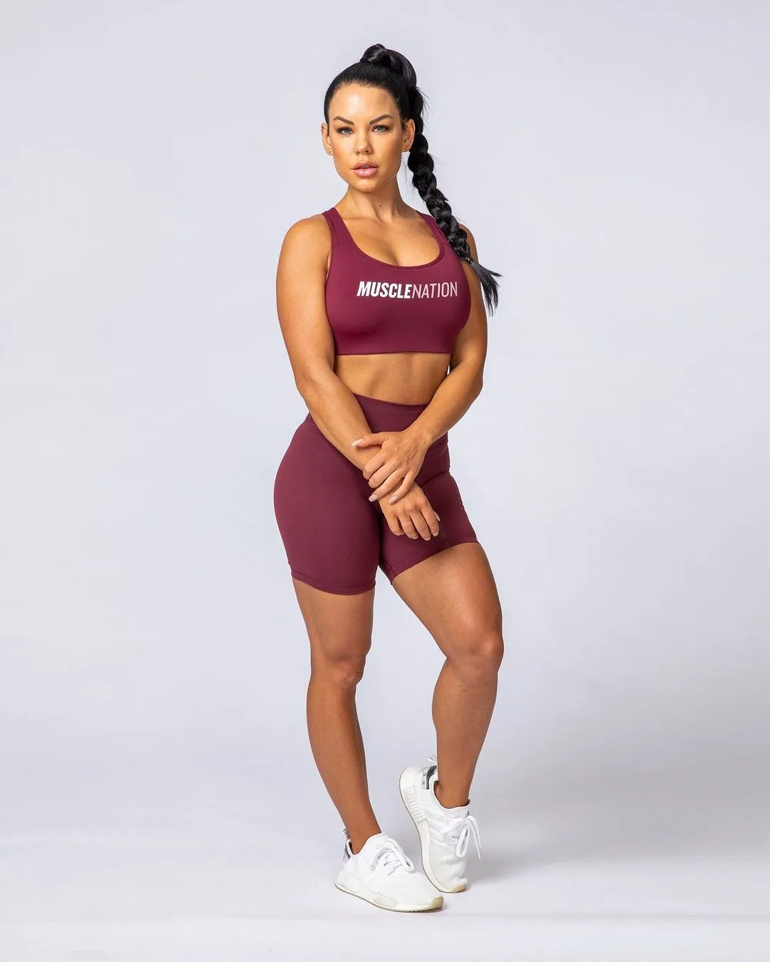 Prize Fighter Bike Shorts - Wine W/ White & Fawn