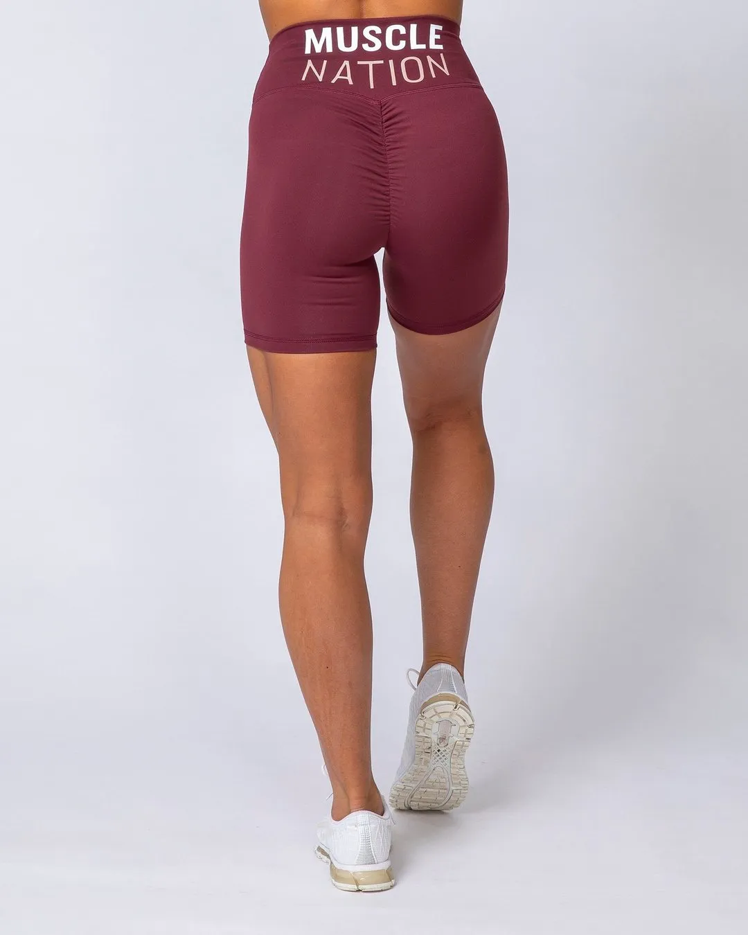 Prize Fighter Bike Shorts - Wine W/ White & Fawn