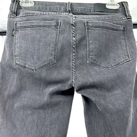 PS PARKER SMITH 26 Skinny Jeans Raw Step Hem Star Studded Seam Crop Faded Black
